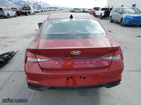 2022 Hyundai Elantra SE with VIN KMHLL4AG5NU349383, listed as a Copart auction lot 45053335 with 5,903 mi miles and Salvage Title. Bid and sale history available at carsss.com. Image 6.