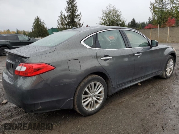 2012 Infiniti M37 with VIN JN1BY1AR6CM394379, listed as a Copart auction lot 78498024 with 91,672 mi miles and Salvage Title. Bid and sale history available at carsss.com. Image 3.