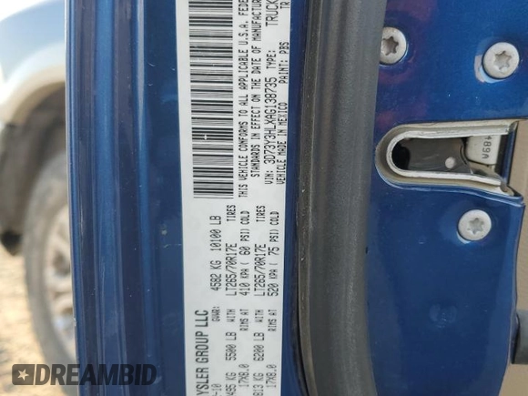 2010 Dodge 3500 SLT with VIN 3D73Y3HLXAG138735, listed as a Copart auction lot 77811174 with 215,939 mi miles and Salvage title. Bid and sale history available at DreamBid. Image 12.