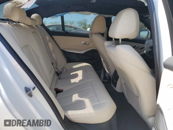 2021 BMW 3 Series 330i xDrive with VIN 3MW5R7J05M8C06619, listed as a Copart auction lot 54072555 with 25,208 mi miles and Salvage title. Bid and sale history available at DreamBid. Image 10.
