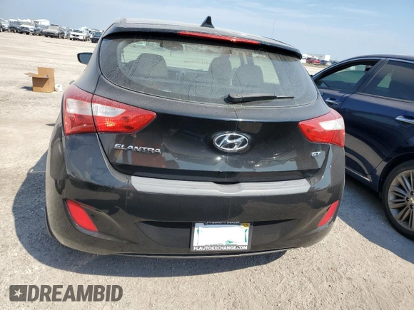 2013 Hyundai Elantra GT with VIN KMHD35LE0DU109422, listed as a Copart auction lot 75534324 with 0 mi miles and Salvage Title. Bid and sale history available at carsss.com. Image 6.