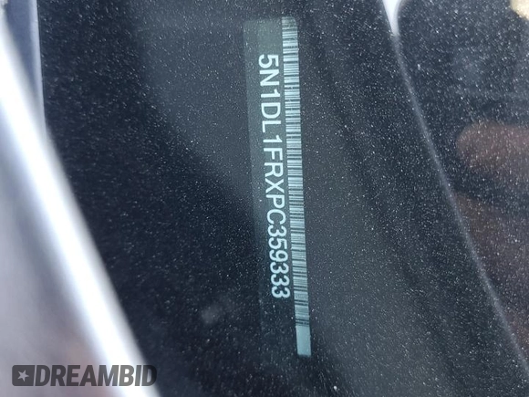 2023 Infiniti QX60 Luxe with VIN 5N1DL1FRXPC359333, listed as a Copart auction lot 62105425 with 18,033 mi miles and Salvage title. Bid and sale history available at DreamBid. Image 14.