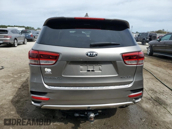 2016 Kia Sorento SXL with VIN 5XYPKDA52GG152814, listed as a Copart auction lot 44903395 with 77,479 mi miles and Salvage title. Bid and sale history available at DreamBid. Image 6.