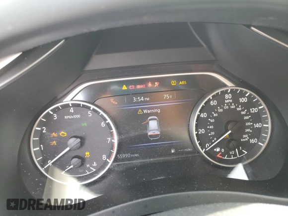 2020 Nissan Murano S with VIN 5N1AZ2AS5LN139940, listed as a Copart auction lot 48935785 with 55,990 mi miles and Salvage Title. Bid and sale history available at DreamBid. Image 9.