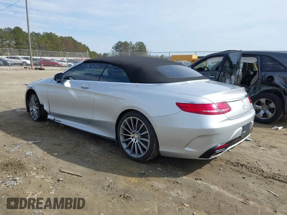 2017 Mercedes-Benz S 550 with VIN WDDXK8CB1HA019169, listed as a IAAI auction lot 41406073 with 17,581 mi miles and . Bid and sale history available at DreamBid. Image 3.