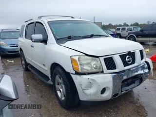 2007 Nissan Armada SE z VIN 5N1BA08AX7N707537, wystawiony jako IAAI lot #41563441 z przebiegiem 297 927 mil mil oraz . Historia ofert i sprzedaży dostępna na DreamBid. Obrazek 1.