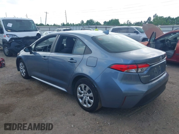 2024 Toyota Corolla LE with VIN 5YFB4MDE5RP155446, listed as a IAAI auction lot 42096593 with 28,953 mi miles. Bid and sale history available at carsss.com. Image 3.