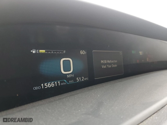 2022 Toyota Prius Prime LE with VIN JTDKAMFP1N3203566, listed as a Copart auction lot 51174025 with 156,611 mi miles and Salvage Title. Bid and sale history available at carsss.com. Image 9.