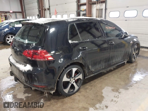 2017 Volkswagen Golf GTI S with VIN 3VW447AU1HM062755, listed as a IAAI auction lot 41307359 with 117,464 mi miles. Bid and sale history available at carsss.com. Image 4.