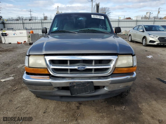 1998 Ford Ranger XL with VIN 1FTYR10C0WUA30044, listed as a Copart auction lot 43767385 with 194,546 mi miles and Salvage Title. Bid and sale history available at carsss.com. Image 5.