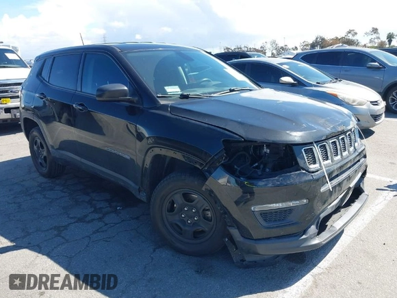 2018 Jeep Compass Sport z VIN 3C4NJDABXJT423666, wystawiony jako IAAI lot #41785935 z przebiegiem 60 880 mil mil oraz . Historia ofert i sprzedaży dostępna na DreamBid. Obrazek 1.