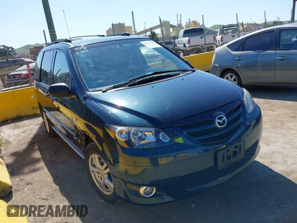 2005 Mazda MPV LX with VIN JM3LW28J250536046, listed as a IAAI auction lot 41770942 with 124,178 mi miles. Bid and sale history available at carsss.com. Image 1.