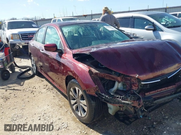 2015 Honda Accord LX with VIN 1HGCR2F38FA024227, listed as a IAAI auction lot 41746016 with 66,718 mi miles. Bid and sale history available at carsss.com. Image 1.