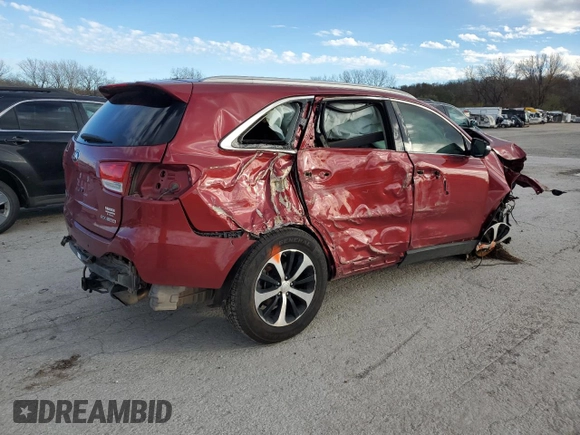 2016 Kia Sorento EX with VIN 5XYPH4A16GG033501, listed as a Copart auction lot 81716374 with Not Provided miles and Salvage Title. Bid and sale history available at DreamBid. Image 3.