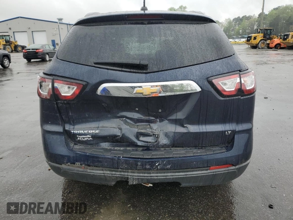 2017 Chevrolet Traverse LT with VIN 1GNKRHKD3HJ143938, listed as a Copart auction lot 51129285 with 92,187 mi miles and Salvage Title. Bid and sale history available at DreamBid. Image 6.