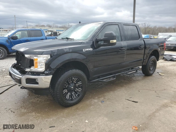 2019 Ford F-150 XL with VIN 1FTEW1E52KFA20992, listed as a Copart auction lot 49848465 with 100,975 mi miles and Salvage Title. Bid and sale history available at carsss.com. Image 1.
