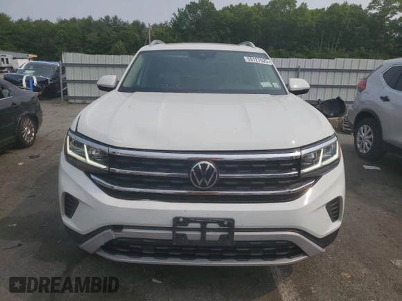 2021 Volkswagen Atlas SEL with VIN 1V2BR2CA7MC549227, listed as a Copart auction lot 59127625 with 35,698 mi miles and Salvage title. Bid and sale history available at DreamBid. Image 5.