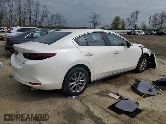 2021 Mazda 3 S with VIN JM1BPAAL3M1310906, listed as a Copart auction lot 52217105 with Not Provided miles and Salvage Title. Bid and sale history available at DreamBid. Image 3.