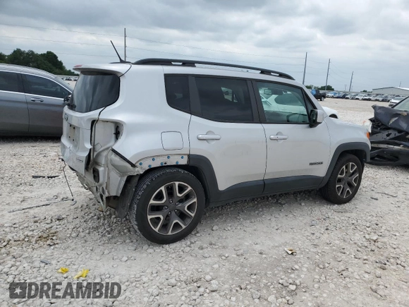 2016 Jeep Renegade Latitude with VIN ZACCJABT6GPD98083, listed as a Copart auction lot 54763035 with 65,921 mi miles and Salvage Title. Bid and sale history available at DreamBid. Image 3.