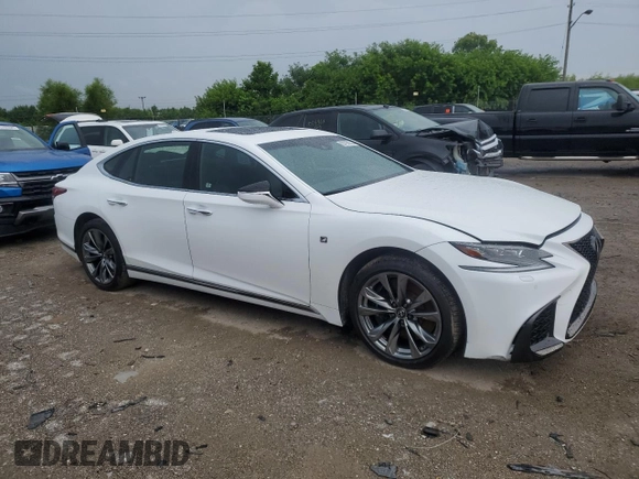 2018 Lexus LS 500 with VIN JTHC51FF0J5000809, listed as a Copart auction lot 63794275 with 100,177 mi miles and Clean title. Bid and sale history available at DreamBid. Image 4.