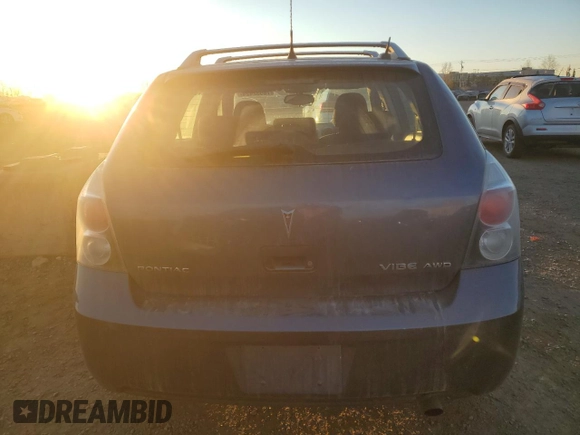 2009 Pontiac Vibe with VIN 5Y2SM67069Z446233, listed as a Copart auction lot 76932424 with 291,671 mi miles and Salvage Title. Bid and sale history available at carsss.com. Image 6.