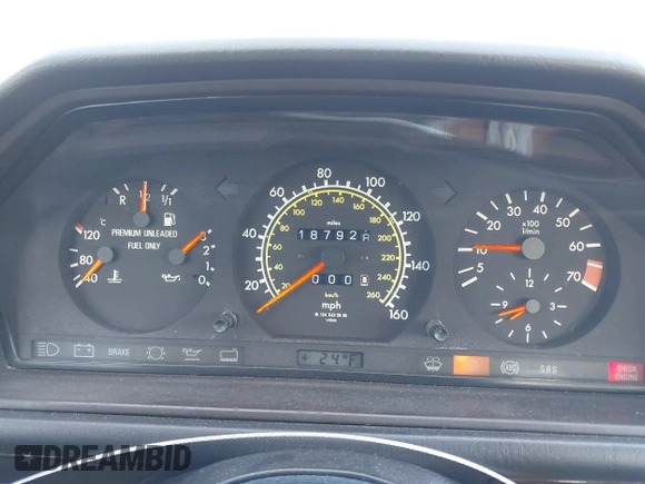 1994 Mercedes-Benz E z VIN WDBEA52E0RC079107, wystawiony jako IAAI lot #41932270 z przebiegiem 187 928 mil mil oraz . Historia ofert i sprzedaży dostępna na DreamBid. Obrazek 7.