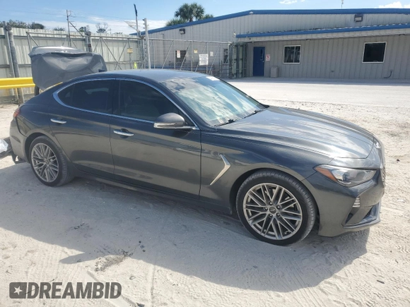 2020 Genesis G70 2.0T with VIN KMTG64LA4LU056255, listed as a Copart auction lot 49389505 with 71,720 mi miles and Non repairable. Bid and sale history available at DreamBid. Image 4.