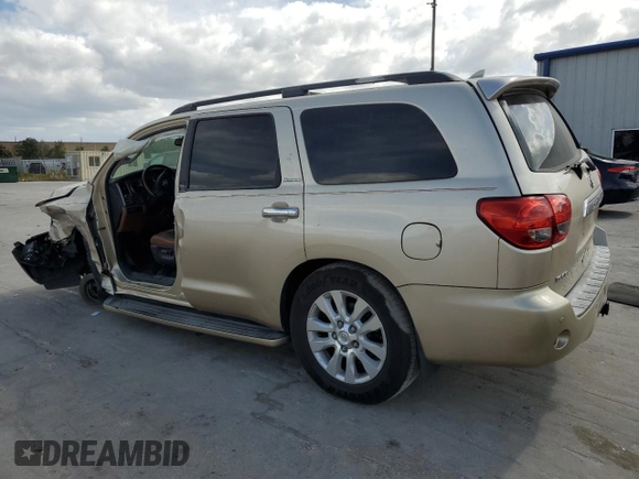 2010 Toyota Sequoia Platinum with VIN 5TDYY5G19AS024836, listed as a Copart auction lot 77103514 with 0 mi miles and Salvage Title. Bid and sale history available at carsss.com. Image 2.