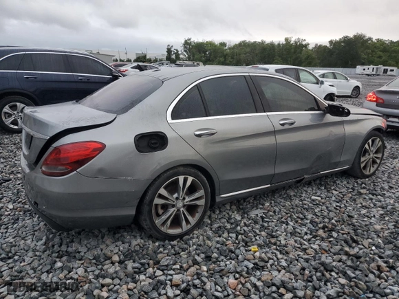 2015 Mercedes-Benz C-Class C 300 with VIN 55SWF4JBXFU087950, listed as a Copart auction lot 52254375 with 102,622 mi miles and Salvage Title. Bid and sale history available at carsss.com. Image 3.
