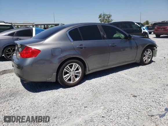 2012 Infiniti G25 Journey with VIN JN1DV6AP7CM810145, listed as a Copart auction lot 53663485 with 132,043 mi miles and Salvage Title. Bid and sale history available at carsss.com. Image 3.