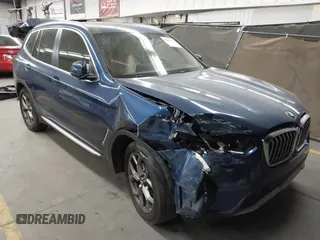 2022 BMW X3 sDrive30i z VIN 5UX43DP03N9K48816, wystawiony jako IAAI lot #42058272 z przebiegiem 24 904 mil mil oraz . Historia ofert i sprzedaży dostępna na DreamBid. Obrazek 1.