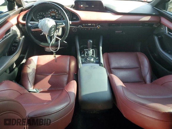 2021 Mazda 3 Premium Plus with VIN JM1BPBNYXM1403126, listed as a Copart auction lot 59971535 with 56,952 mi miles and Salvage title. Bid and sale history available at DreamBid. Image 8.