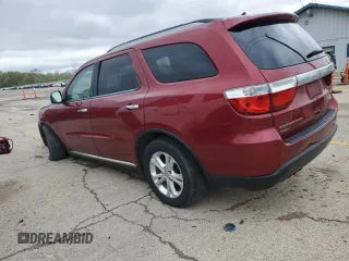 2013 Dodge Durango Crew with VIN 1C4RDJDG9DC691333, listed as a Copart auction lot 53792405 with 165,498 mi miles and Salvage title. Bid and sale history available at DreamBid. Image 2.