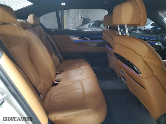 2019 BMW 7 Series 740i xDrive with VIN WBA7E4C54KGV70492, listed as a Copart auction lot 86755714 with 49,432 mi miles and Salvage Title. Bid and sale history available at carsss.com. Image 10.