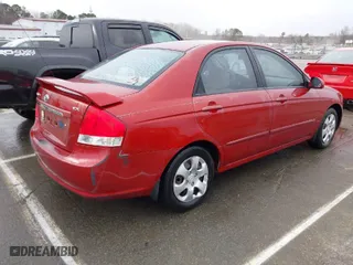 2008 Kia Spectra EX with VIN KNAFE121285543210, listed as a IAAI auction lot 41744326 with 212,743 mi miles. Bid and sale history available at carsss.com. Image 4.