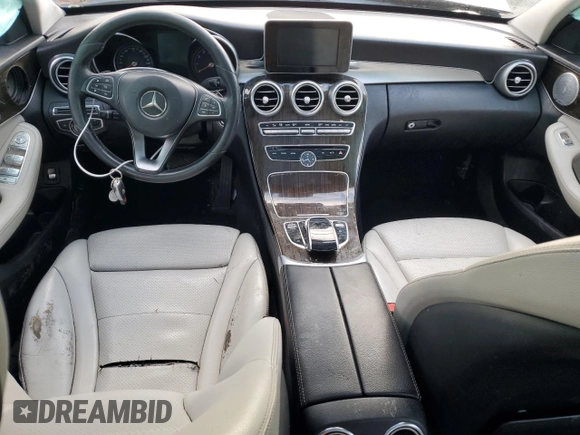 2016 Mercedes-Benz C 300 Luxury with VIN 55SWF4KB8GU147580, listed as a Copart auction lot 87347924 with Not Provided miles and Salvage Title. Bid and sale history available at DreamBid. Image 8.