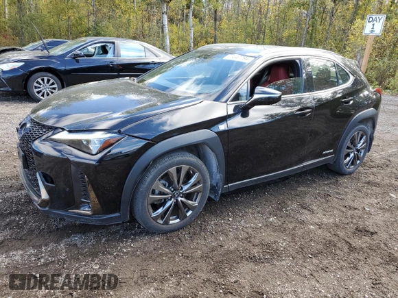 2020 Lexus UX 250h F Sport with VIN JTHR9JBHXL2030961, listed as a Copart auction lot 75647794 with 37,711 mi miles and Clean title. Bid and sale history available at DreamBid. Image 1.