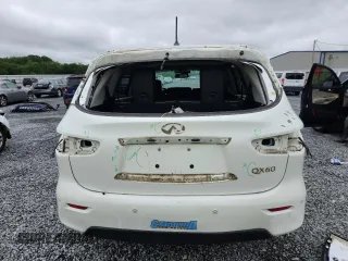 2015 Infiniti QX60 with VIN 5N1AL0MM9FC558652, listed as a Copart auction lot 56962205 with 129,883 mi miles and Salvage title. Bid and sale history available at DreamBid. Image 6.