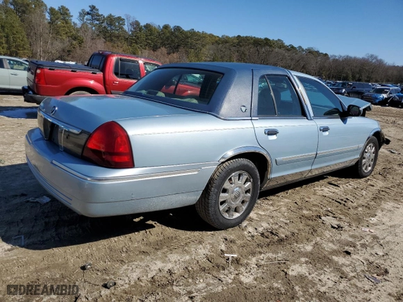 2008 Mercury Grand Marquis LS with VIN 2MEHM75V68X621968, listed as a Copart auction lot 46046215 with 139,176 mi miles and Salvage Title. Bid and sale history available at carsss.com. Image 3.