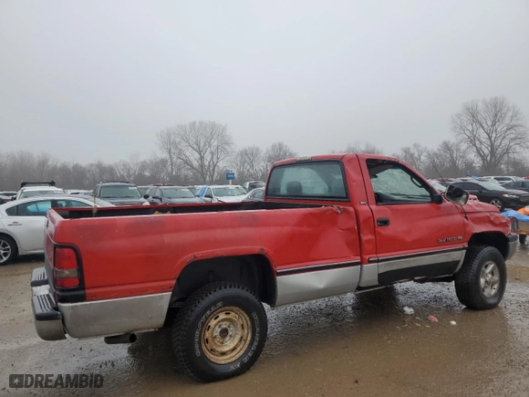 1997 Dodge Ram 1500 with VIN 1B7HF16Z5VJ519902, listed as a Copart auction lot 86356134 with 191,147 mi miles and Salvage Title. Bid and sale history available at carsss.com. Image 3.