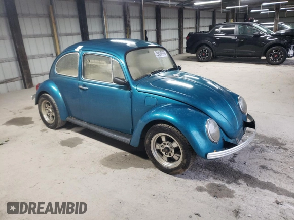 1970 Volkswagen Beetle with VIN 1102596488, listed as a Copart auction lot 79020114 with 50,115 mi miles and Salvage Title. Bid and sale history available at DreamBid. Image 4.
