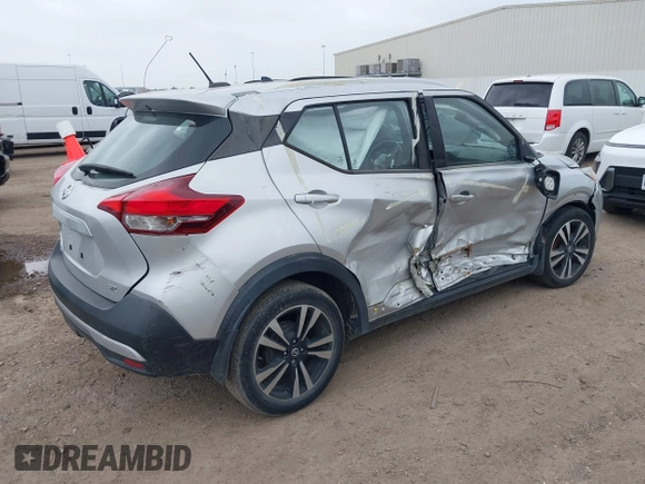 2018 Nissan Kicks SV with VIN 3N1CP5CU3JL513965, listed as a IAAI auction lot 41899403 with 22,086 mi miles and . Bid and sale history available at DreamBid. Image 4.