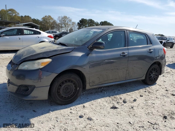 2009 Toyota Matrix S with VIN 2T1KE40E69C019412, listed as a Copart auction lot 50747855 with 212,600 mi miles and Salvage Title. Bid and sale history available at carsss.com. Image 1.