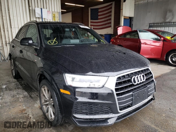 2018 Audi Q3 Premium Plus with VIN WA1HCCFS9JR030092, listed as a Copart auction lot 36508913 with 46,838 mi miles. Bid and sale history available at carsss.com. Image 4.