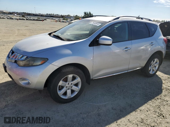 2009 Nissan Murano LE with VIN JN8AZ18W09W202473, listed as a Copart auction lot 75440644 with 187,666 mi miles and Clean Title. Bid and sale history available at carsss.com. Image 1.