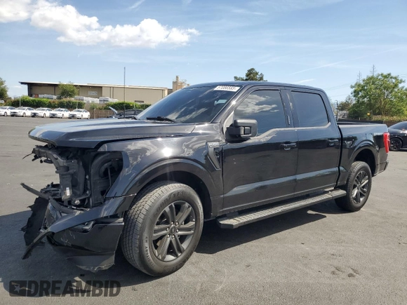 2023 Ford F-150 XL with VIN 1FTEW1C59PFC47929, listed as a Copart auction lot 57086585 with 68,472 mi miles and Salvage title. Bid and sale history available at DreamBid. Image 1.