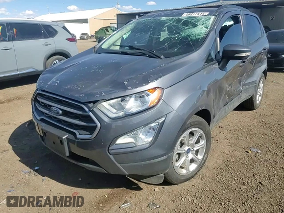 2020 Ford EcoSport SE z VIN MAJ3S2GEXLC355478, wystawiony jako Copart lot #46917515 z przebiegiem 65 689 mil mil oraz Szkody całkowita. Historia ofert i sprzedaży dostępna na DreamBid. Obrazek 12.