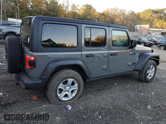 2021 Jeep Wrangler Unlimited Sport Altitude with VIN 1C4HJXDN8MW740980, listed as a Copart auction lot 77429934 with 71,961 mi miles and Salvage title. Bid and sale history available at DreamBid. Image 3.
