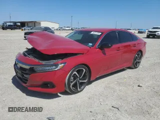 2022 Honda Accord Sedan Sport SE with VIN 1HGCV1F48NA026850, listed as a Copart auction lot 50257255 with 61,052 mi miles and Salvage Title. Bid and sale history available at carsss.com. Image 1.