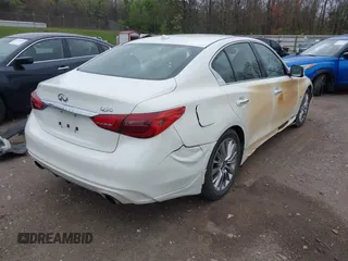 2019 Infiniti Q50 Luxe with VIN JN1EV7AP9KM513046, listed as a IAAI auction lot 41904330 with 51,608 mi miles and . Bid and sale history available at DreamBid. Image 4.